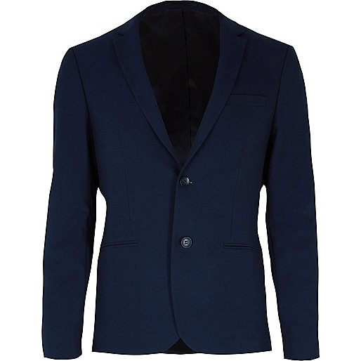 river island black suit,New At jacques-vertuk Blue super skinny suit jacket Suit Jackets Suits men