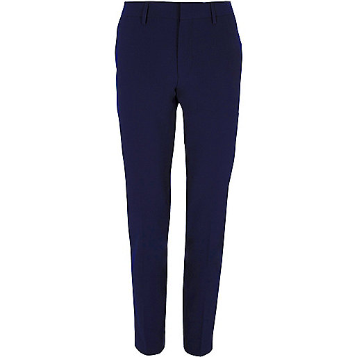 jacques-vertuk Blue super skinny suit pants 302745 men Suits Suit Trousers