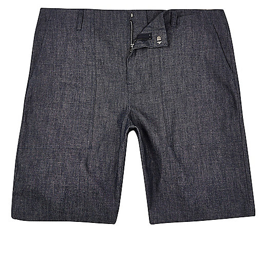 jacques-vertuk Blue textured bermuda shorts 292419 men Shorts