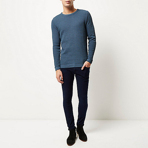 river island slip dress,jacques-vertuk UK Blue textured waffle sweater men 291417