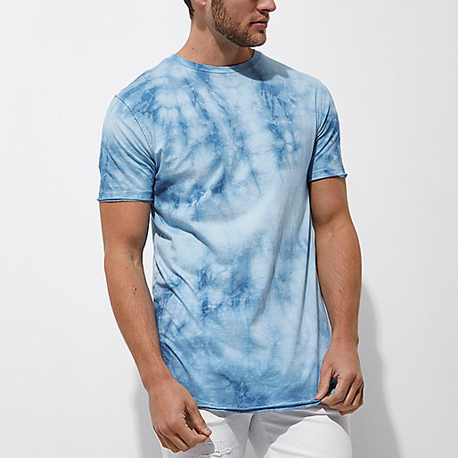 river island travel bag,New Season jacques-vertuk Blue tie dye slim fit T-shirt T-shirts T-Shirts / Tanks men