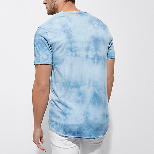 ebay river island boots,jacques-vertuk Sale Blue tie dye slim fit T-shirt men 301148