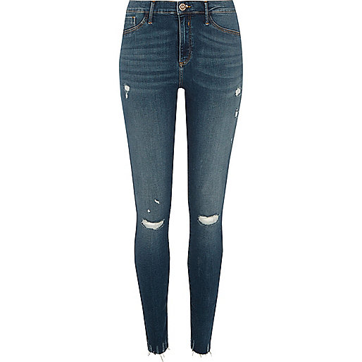 jacques-vertuk Blue tinted Molly ripped jeggings 706502 women Jeans Jeggings