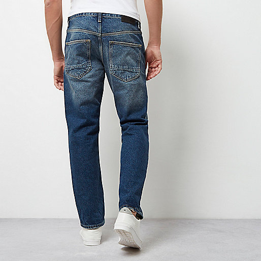 river island pram bag,jacques-vertuk All In One Blue wash distressed loose fit Cody jeans Jeans Sale men