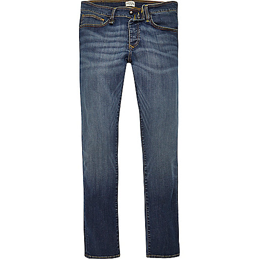 river island boucher road,jacques-vertuk Ireland Blue wash RI Flex Danny super skinny jeans men 294026