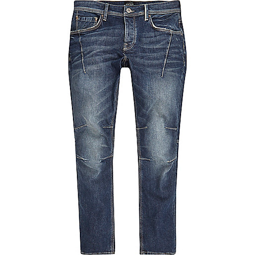 jacques-vertuk Blue wash Sid biker skinny jeans 297869 men Jeans