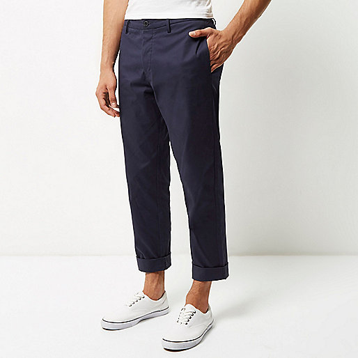 block heel shoes river island,jacques-vertuk Outlet Blue wide leg chino pants men 295371