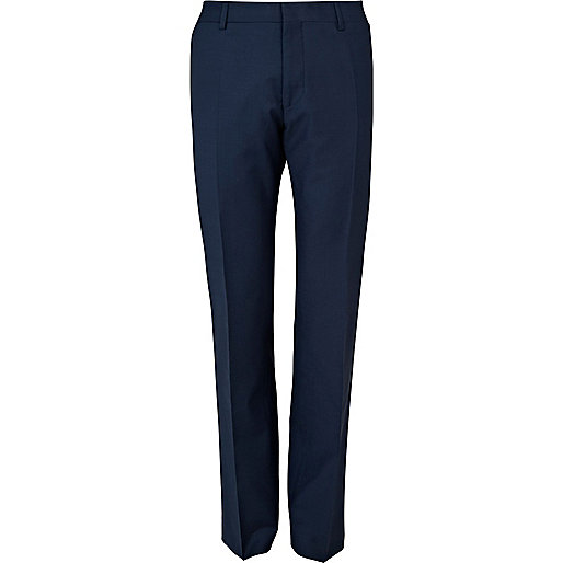 river island dylan slim stretch jeans,jacques-vertuk UK Sale Blue wool blend slim suit pants men 264052