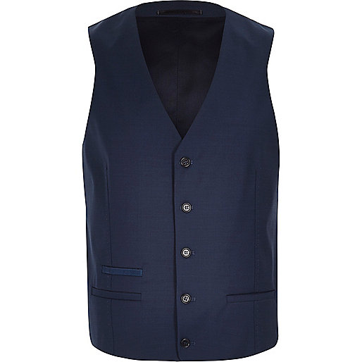 river island satin shoes,jacques-vertuk UK Sale Blue wool-blend smart vest men 270002