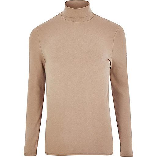 river island high heels sale,jacques-vertuk Online Blush pink muscle fit roll neck T-shirt men 297965