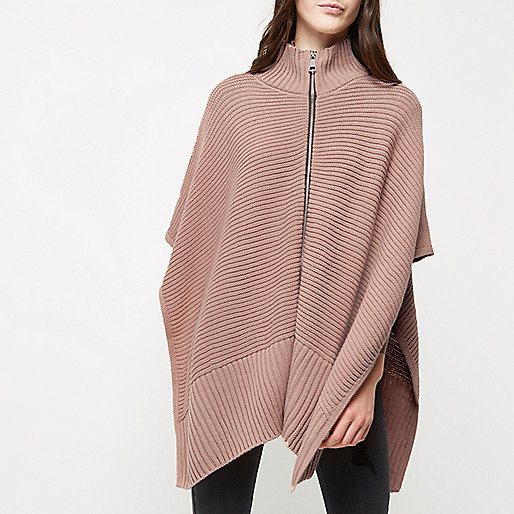 river island herringbone coat,jacques-vertuk Shop Blush pink ribbed zip poncho women 692461