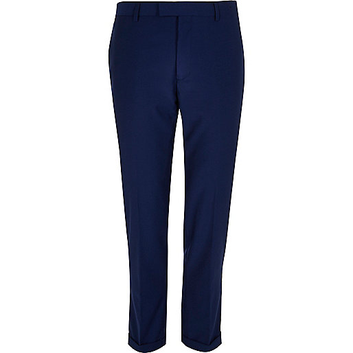 river island wedge trainers,jacques-vertuk Online Clothing Bright blue slim cropped pants Suits Sale men