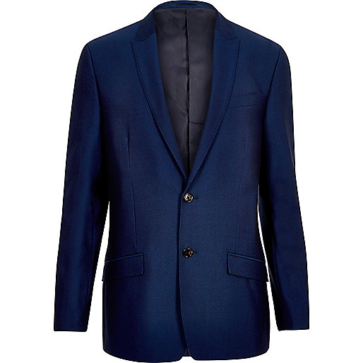 jacques-vertuk Bright blue slim suit jacket 290232 men Seasonal Offers