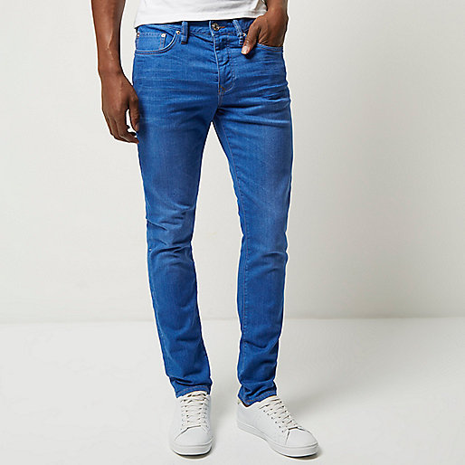 snow boots river island,Where Can I Buy jacques-vertuk Clothes Bright blue wash Dylan slim fit jeans Jeans Sale men