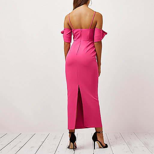 asos river island wedges,jacques-vertuk Ladies Black Trousers Bright pink frill sleeve bodycon maxi dress Maxi Dresses Dresses women