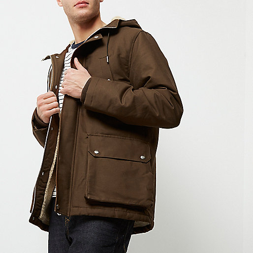 river island handbags brown,jacques-vertuk Out Of Stock Brown fleece hooded coat Coats / Jackets Sale men