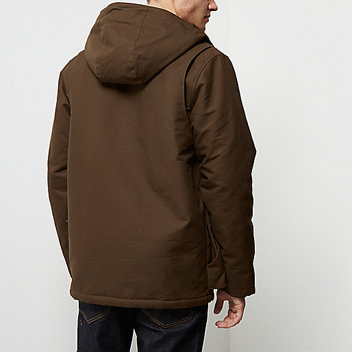 river island handbags brown,jacques-vertuk Out Of Stock Brown fleece hooded coat Coats / Jackets Sale men