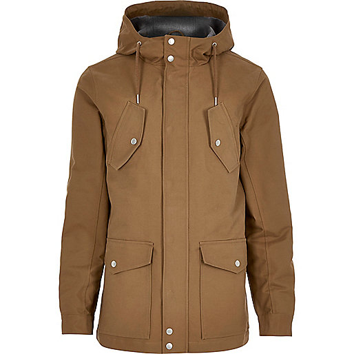 jacques-vertuk Brown hooded casual jacket 287223 men Coats / Jackets