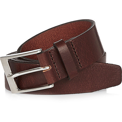 jacques-vertuk Brown leather belt 295664 men Accessories Belts