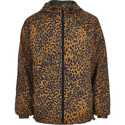 river island black heart bag,jacques-vertuk Shop Brown leopard print hooded jacket Coats / Jackets Sale men