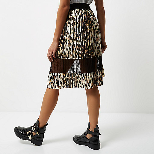 river island holdall bag,jacques-vertuk Ireland Brown leopard print lace panel midi skirt women 693796