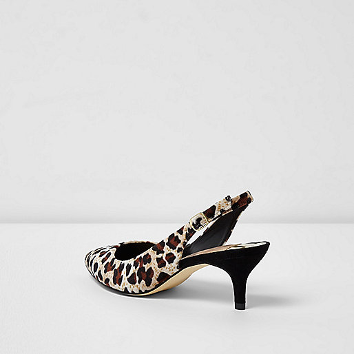 river island grey slippers,jacques-vertuk Clothing Uk Online Brown leopard slingback kitten heel shoes Shoes Shoes / Boots women