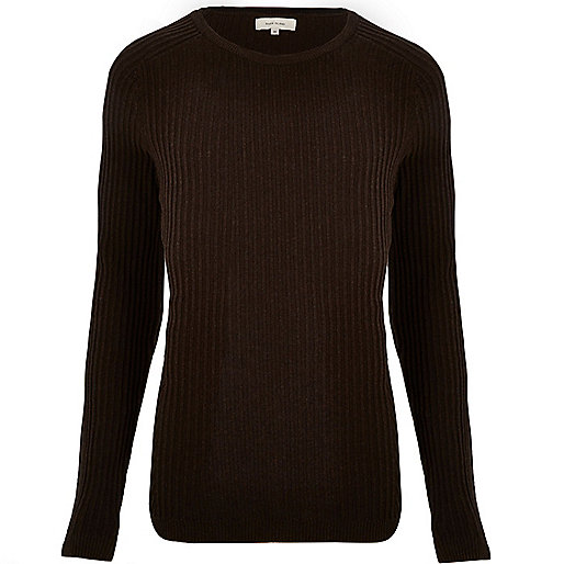 wide fit boots river island,jacques-vertuk Uk Online Shopping Brown ribbed sweater Sweaters / Cardigans Sale men