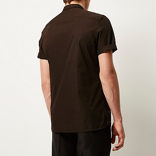 river island raffia bag,jacques-vertuk Online Shop Brown short sleeve popper shirt Shirts Sale men