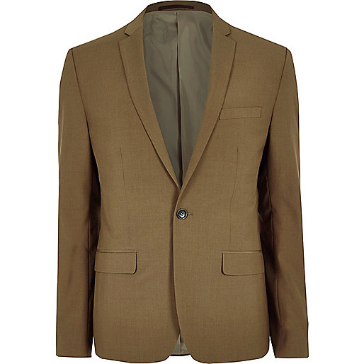 jacques-vertuk Brown skinny fit suit jacket 299198 men Suits