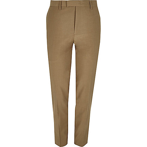 jacques-vertuk Brown skinny fit suit pants 299199 men Suits