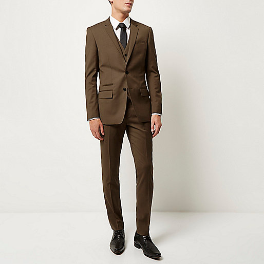 river island plus dresses,White Trouser Suit jacques-vertuk Brown skinny suit jacket Suits Sale men