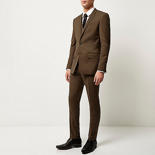 river island plus dresses,White Trouser Suit jacques-vertuk Brown skinny suit jacket Suits Sale men