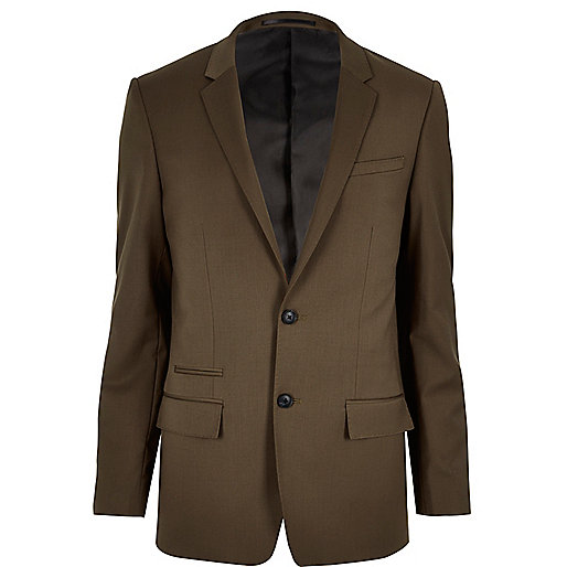 jacques-vertuk Brown skinny suit jacket 289010 men Suits