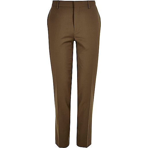 jacques-vertuk Brown skinny suit pants 289011 men Suits