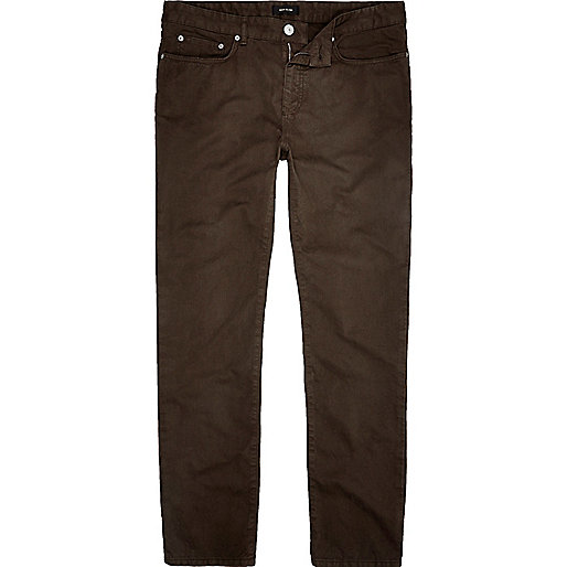 river island chunky boots,jacques-vertuk Co Brown slim fit cotton cords Pants Sale men