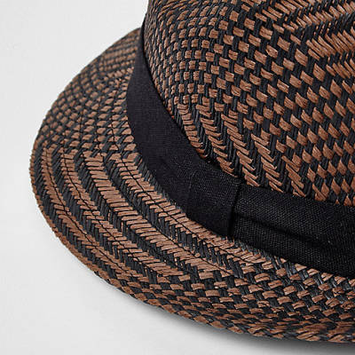 river island dresses online,jacques-vertuk Ireland Sale Brown straw trilby hat Hats Accessories men