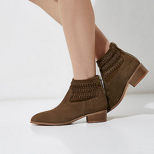 river island sale shoes women s,jacques-vertuk Shop Brown suede woven boots women 702514