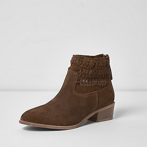 river island sale shoes women s,jacques-vertuk Shop Brown suede woven boots women 702514