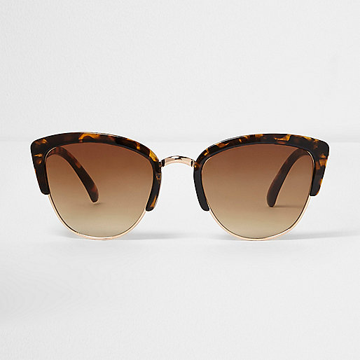 river island bodycon,jacques-vertuk Stockists Online Brown tortoiseshell half frame sunglasses Retro Sunglasses Sunglasses women