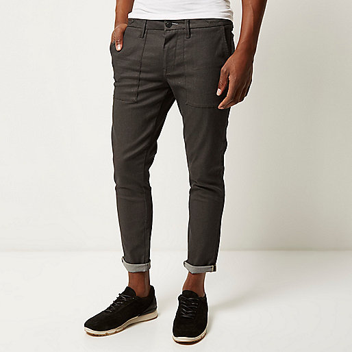 sandale river island,jacques-vertuk Sale Brown turn-up Sid skinny stretch jeans men 290760