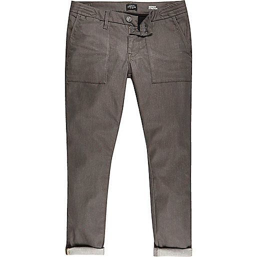 sandale river island,jacques-vertuk Sale Brown turn-up Sid skinny stretch jeans men 290760