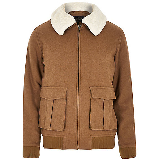 ladies bum bags river island,jacques-vertuk Store Collection Brown wool-blend harrington jacket Coats / Jackets Sale men