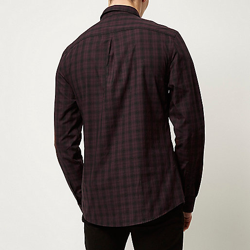 river island mens tops sale,jacques-vertuk Uk Dresses Burgundy check slim shirt Shirts Sale men