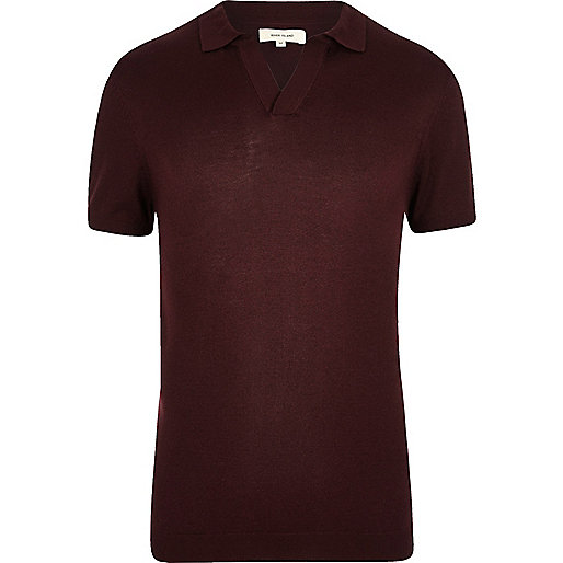 river island mens brogues,jacques-vertuk Womens Jeans Uk Burgundy revere collar slim fit polo shirt Polo Shirts Sale men