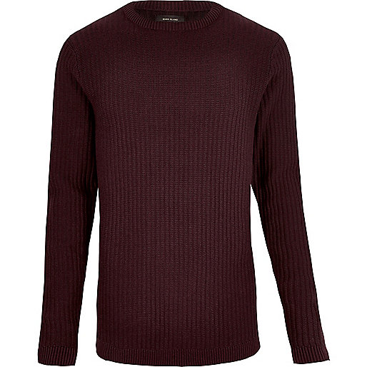 river island summer clothes,jacques-vertuk South Africa Burgundy ribbed slim fit long sleeve T-shirt men 294322