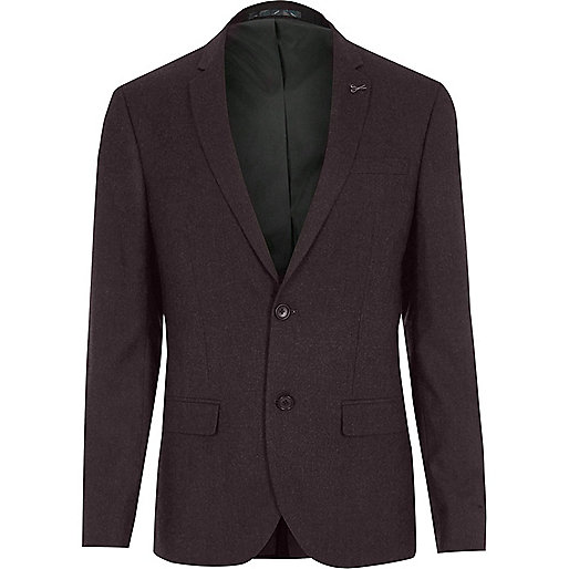 jacques-vertuk Burgundy skinny fit suit jacket 300762 men Suits Suit Jackets