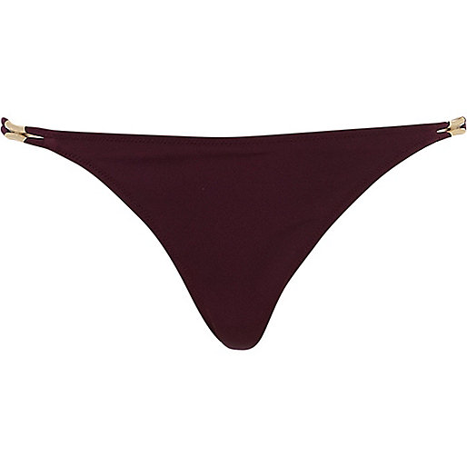 jacques-vertuk Burgundy strappy bikini bottoms 652674 women Bikinis