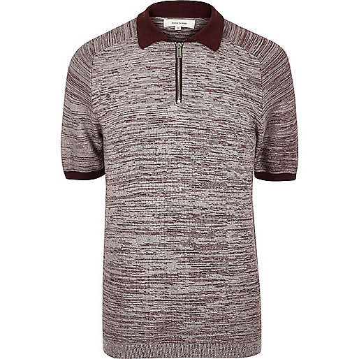 river island wide fit boots,jacques-vertuk Outlet Burgundy textured zip-up polo shirt men 292014