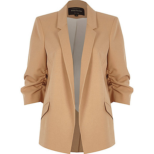 littlewoods river island boots,Cheap jacques-vertuk Shoes Camel ruched sleeve blazer Blazers Coats / Jackets women