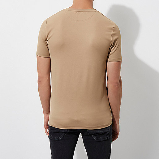 river island dresses for 12 year olds,jacques-vertuk Shop Camel slim fit chest pocket T-shirt men 302199